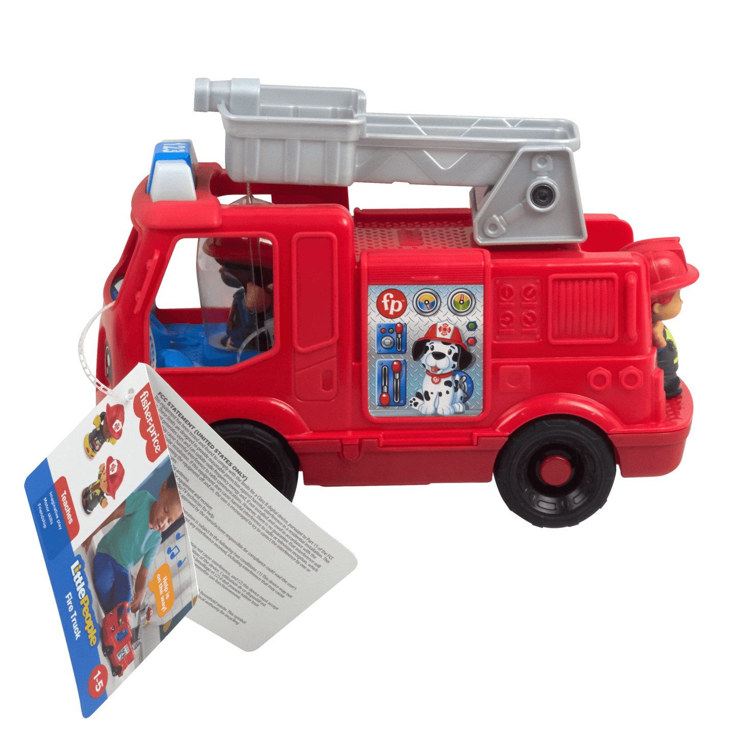 Fisher-Price Little People Camion de Pompiers, Musical, Multilingue